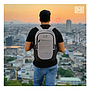 MOCHILA MUSETTE GRIS OXFORD IMPERMEABLE